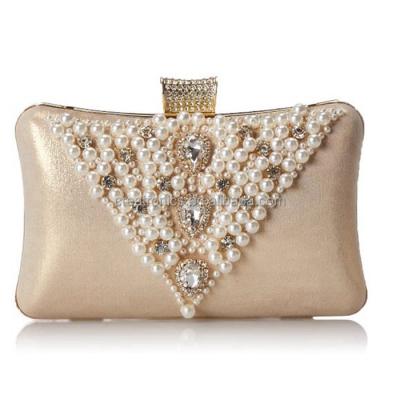 China 2018 hot sale new evening clutch design beaded bridal clutch bag india wholesale for sale