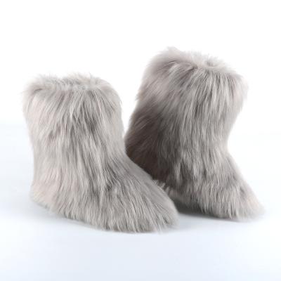 China China thermal direct deal wholesale winter furry wuffy snow boots for women, mongolian fur boots for sale