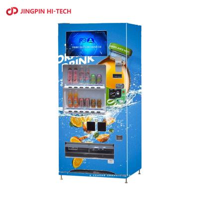 China JINGPIN Automatic Vending Machine Beverage Self-service Vending Machine Coil Smart Remote Controlled Scan Code for sale