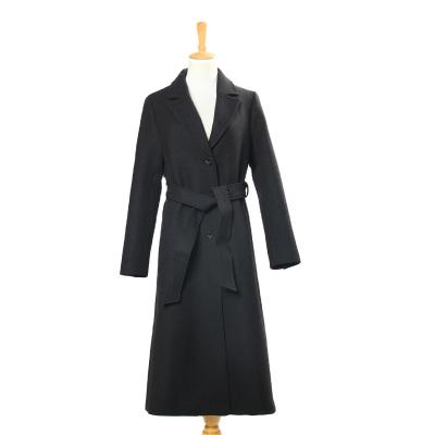 China Sustainable Customized Wool Trench Coats Bespoke Women Clothes Ladies Wool Long Coat for sale