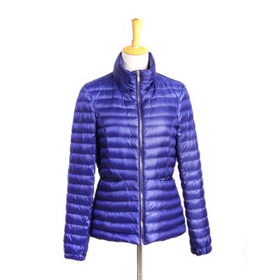 China 2020 Sustainable Newcomers Women Sleeve Ultra Light Long Down Jacket for sale