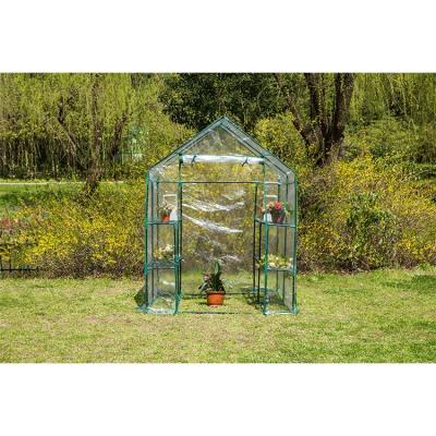 China Easily Assembled Metal Frame Garden Big Green House PVC Agricultural greenhouse for garden for sale