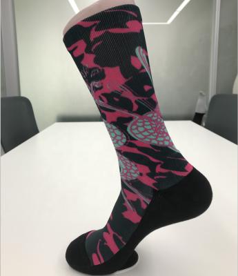 China 360 Degree Printing Breathable Sports Socks for sale