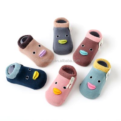 China Antibacterial hot selling newborn and infant three-dimensional animal cute socks, indoor shoes cotton lovely novelty socks, home socks for sale