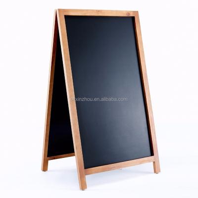 China Restaurant/Bar A-Frame Wooden Sign Magnetic Sidewalk Chalkboard Menu Display For Restaurant, Business Or Wedding Blackboard for sale