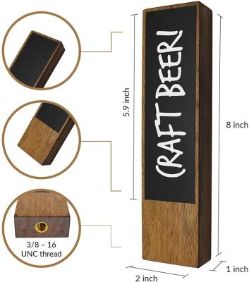 China Sustainable Small Table Beer Tap Handle rectangle  beer tap handle for sale