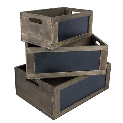 China Recyclable Nesting Storage Wooden Crates for sale