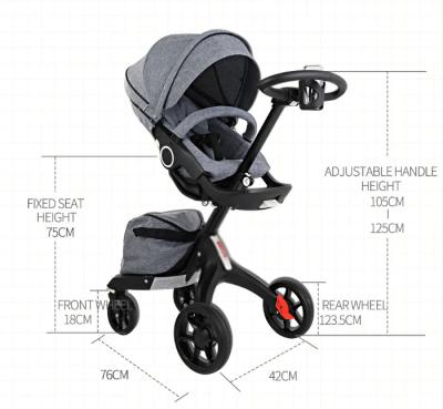 China Wholesale Chinese Foldable Pram Luxury Newborn High Landscape Factory Stroller Hot Mom 3 in 1 0-36 Months Baby Stroller for sale