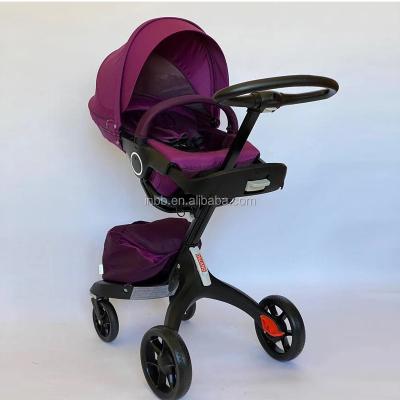 China New one-buttonfolding foldable stroller baby walker two-way rotating seat manufacturers supply anti-rollover trolley baby carriage stroller for sale