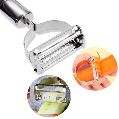 China Julienne Peeler Vegetables Fruit Peeler Stainless Steel Potato Cucumber Viable Carrot Grater Vegetable Slicer for sale