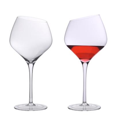 China Viable Hot Selling Crystal Clear Glass Wine Glass Cup Restaurant Glass Wine Glasses for sale