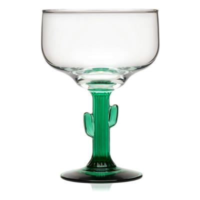 China Sustainable lead-free glassware colored glass base. Stemless Margarita Glasses Drinking Glasses Cocktail Glasses for sale