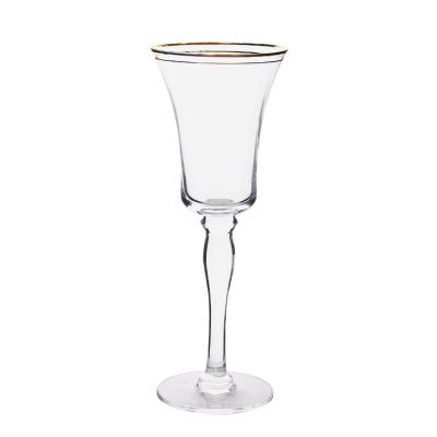 China New Wine Wedding Stemless Steady Drinking Champagne Flutes Glasses Classic/Postmodern Shatterproof Ribbed Copper Acrylic Beverage Bottle Glasses for sale