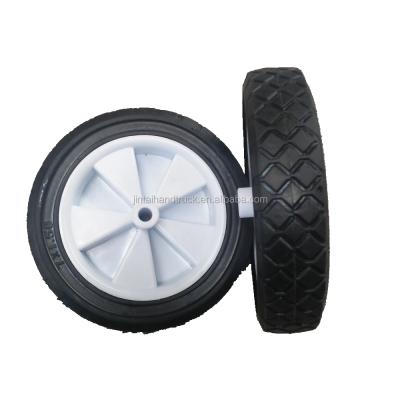 China Heavy Duty Semi Pneumatic Rubber Plastic Wheels 7