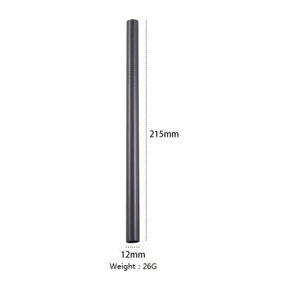 China HOT Sale Stocked Mounted Reusable Gold Milk Tea Foam Pipette 304 Stainless Steel Titanium Metal Drinking Straw for sale