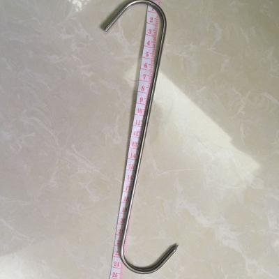 China Guangdong Sustainable Manufacturer Stainless Steel Overstriking Bicuspid Double S Meat Hooks for sale