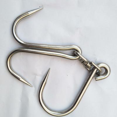 China Sustainable Maker High Quality Double Meat Hooks For Butcher Supplies for sale