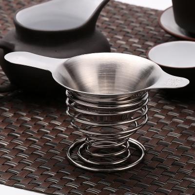 China 304 Stainless Steel Tea Viable Leakage And Loose Mesh Tea Infuser Cup Strainer Tea Leaf Filter Strainer for sale