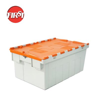 China Solid Box Plastic Moving Boxes Stackable Industrial Packing Nestable Crate for sale