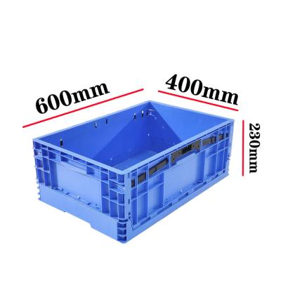 China Caja de almacenamiento de plástico plegable Caja industrial conveniente Cajas de plástico plegables en venta