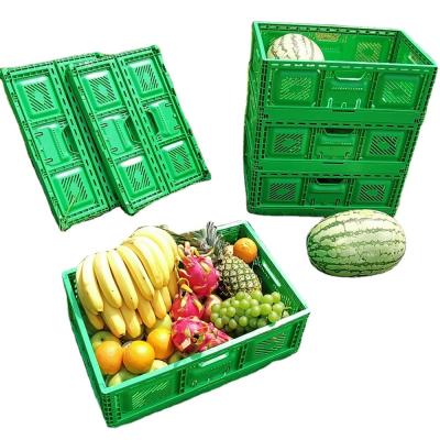 China PP Vegetable Packing Plastic Moving Box Containers Crate Stackable Foldable Crate for sale