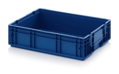 China 600x400mm VDA Plastic Turnover Box KLT Stackable Injection Recycle PP EUR Plastic Containers for sale