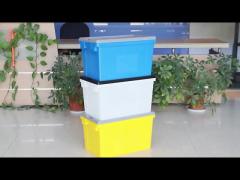 plastic crates stackable with lids reusable moving boxes crate plastic storage