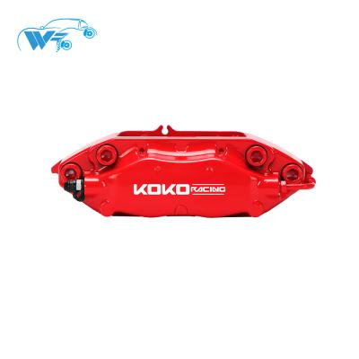 China 330*28mm Aluminum Racing Brake Caliper For Golf MK5 / MK6 WT-f40 Exhaust 4 Big Brake Kits for sale