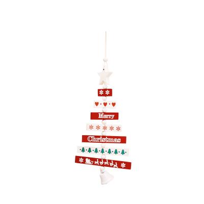 China Party Decoration Christmas Festive Decorations Supplies Set Wooden Christmas Party Wind Chimes Wind Bell Hanging Ornament For Christmas for sale