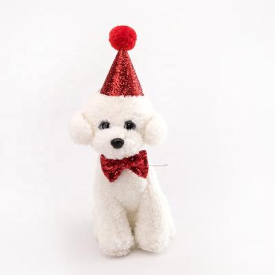 China Party Decoration Dog Party Supplies Dog Birthday Pet Supplies Teddy Dog Cat Tie Bow Tie Baby Party Birthday Cone Hat Kids for sale