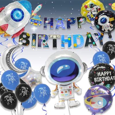 China Party Decoration Birthday Party Decorations for Astronaut Oriented Spaceman Rocket Foil Balloon Unique Ha of Kids Outer Space Party Decorations for sale