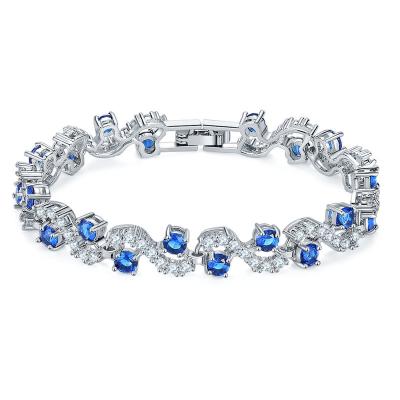 China FASHIONABLE new arrival creative luxury s-shaped zircon bracelet for women jewelry for sale