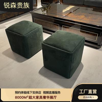 China MO LAN Postmodern Light Luxury Living Room Chair Hong Kong Style Italian Casual Sauce Stool Can Be Customized for sale