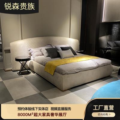 China Other MO LAN Postmodern Large Group Italian Luxury Master Bedroom Light Bed Horizontal Layer Color Can Be Customized for sale