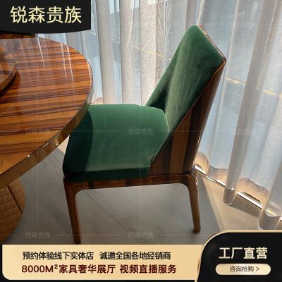 China MO LAN chair Hong Kong style luxury post-modern light luxury Italian style leisure dining chair can be customized color for sale