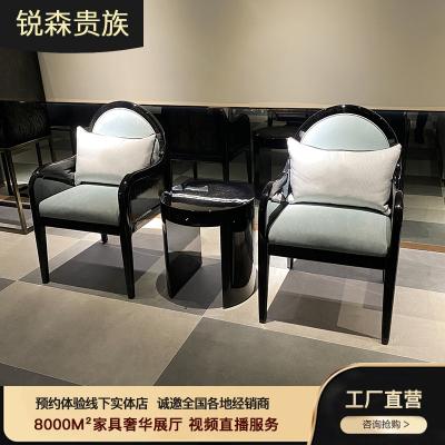 China MO LAN Italian light postmodern light sofa chair balcony home leisure luxury single chair for sale