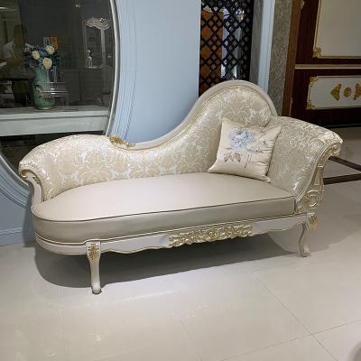 China MO LAN European style princess chair bedroom lounge chair princess bed solid wood beauty model bed small for sale