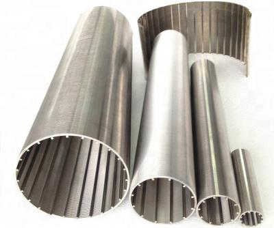 China Durable 316 stainless steel wedge ss304 wire screen screen mesh V-shaped pipe for sale