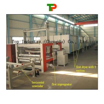 China resin impregnation line/320 melamine impregnation paper machine en venta