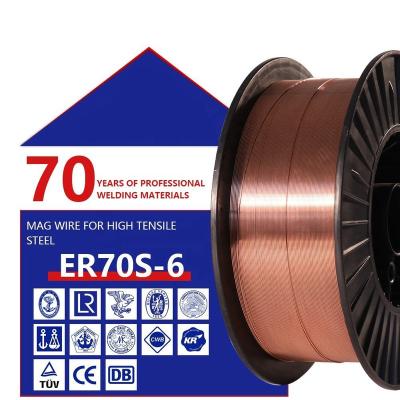 China Excellent Welding Performance High Tensile Strength Mild Steel Er70s-6 Welding Wire 0.8mm 1.2mm Co2 Solid Weld Wire for sale