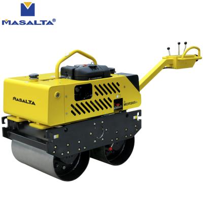 China Building Material Shops Hot Sale Masalta Gasoline Diesel Type Fully Hydraulic Mini Walk Behind Single Drum Road Roller Compactor Gasoline Engine for sale