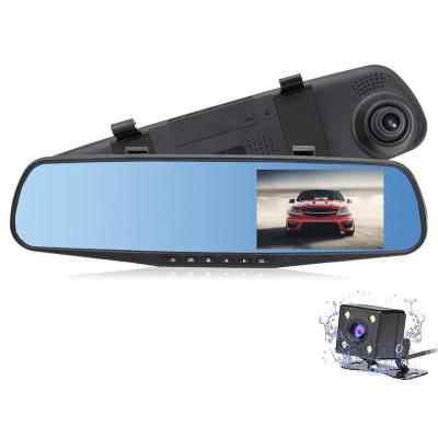 China NIGHT VISION 4.3 Inch Dash Cam Car Black Box Mirror DVR 24H Monitor Vehicle Camera With Speaker Car Rear View Reversing Assist VCR for sale