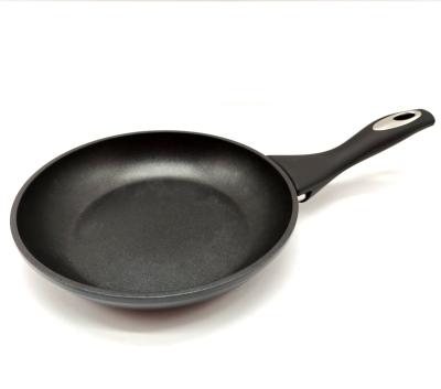 China Sustainable Wholesale Kitchenware 20/24/28 Cm Forged Alum Frying Pan Without Lid for sale