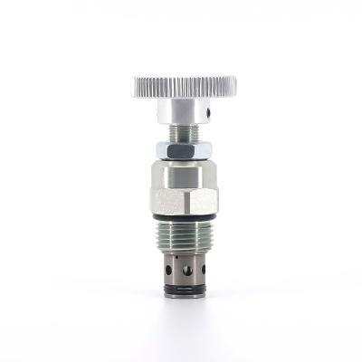 China NV10-P0BN Cartridge Steel Hydraulic Needle Valve With Knob For Flow Control In Hydraulic System Alternative For Hydraforce NV10-20 for sale