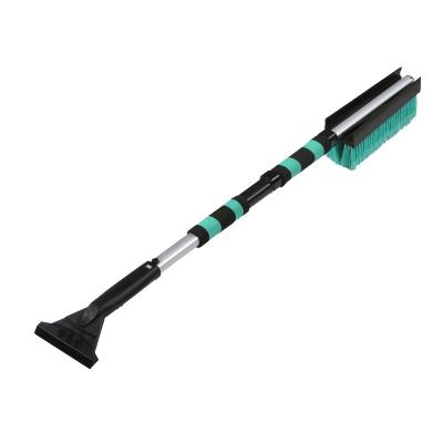 China Easy To Clean Snow 44 Inch Extendable Super Wide Brush Head With Ice Scraper Snow Foam Brush for sale