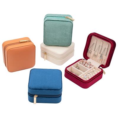 중국 Luxury Wedding Leather Jewelry Organizer Gift Necklace Case PU Jewelry Organizer Gift Necklace Dropshipping Jewelry Boxes 판매용