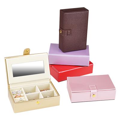 China Purple Jewelery Travel Necklace Set Small Red Mailing Case Boxes Unicorn Gold Square Jeweler Box for sale