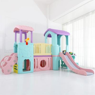 China 3-8-years-old Indoor High Quality Plastic Home Preschool Indoor Play House Children's Outdoor Play Equipment Slide Playground for sale