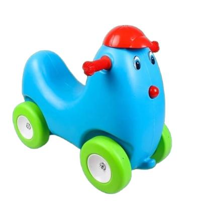 China Hobby Collecton Cartoon Safety Four Series Mini Toddler Motorcycle Baby Toy Plastic Children's Toy Cars for sale