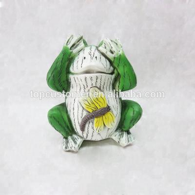 China Europe spring frog article resin frog figurine statue crafts for garden decoration stone crafts for sale